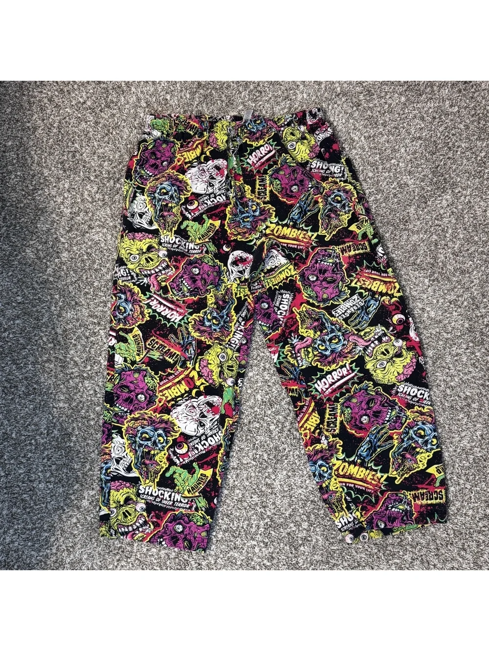 Zombie Horror Pajama Pants – Size L/G 36–38